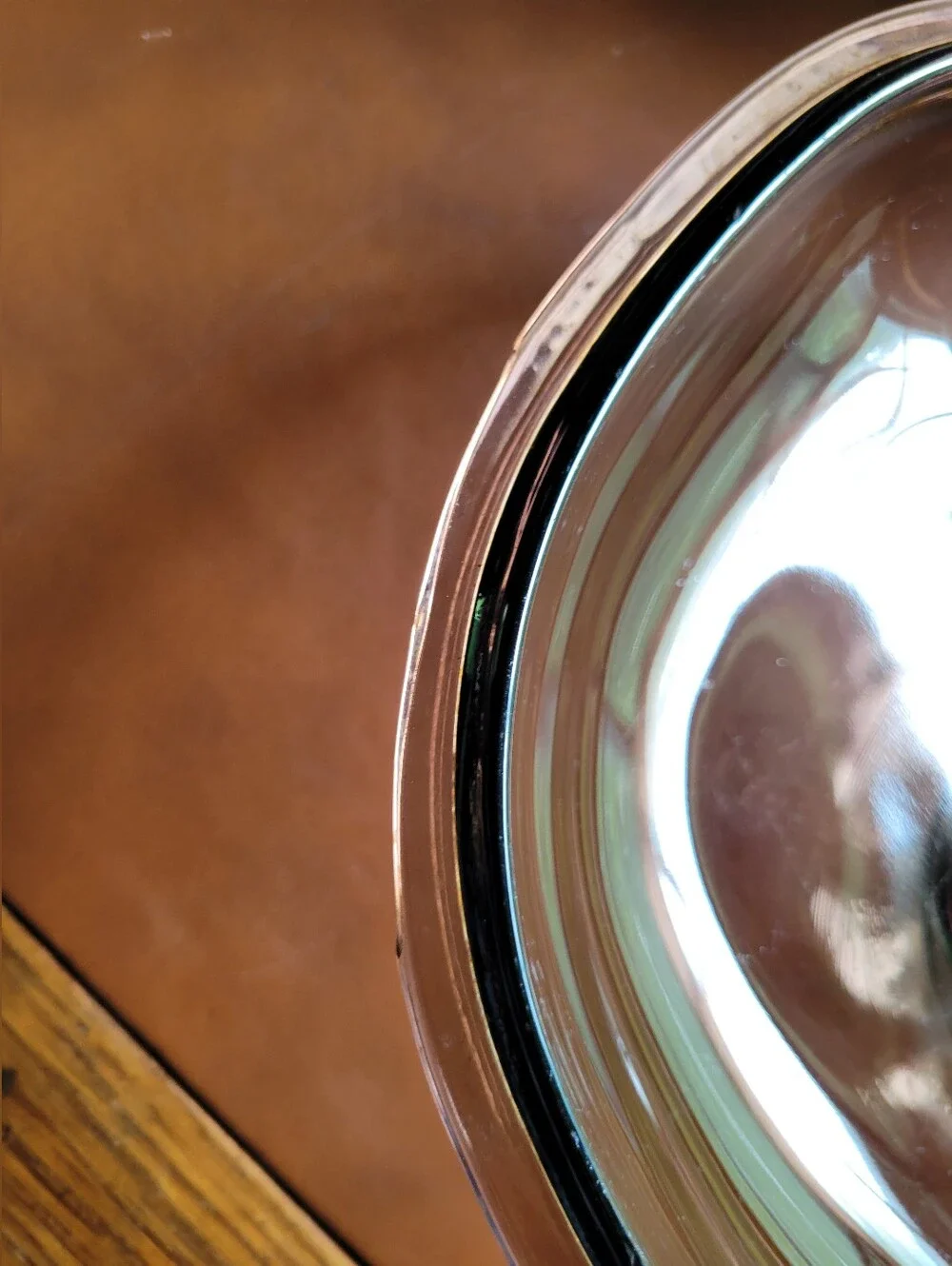 PYREX F-14-C Corning Ware Brown Oval Glass Lid, 9ish x 12 Inch